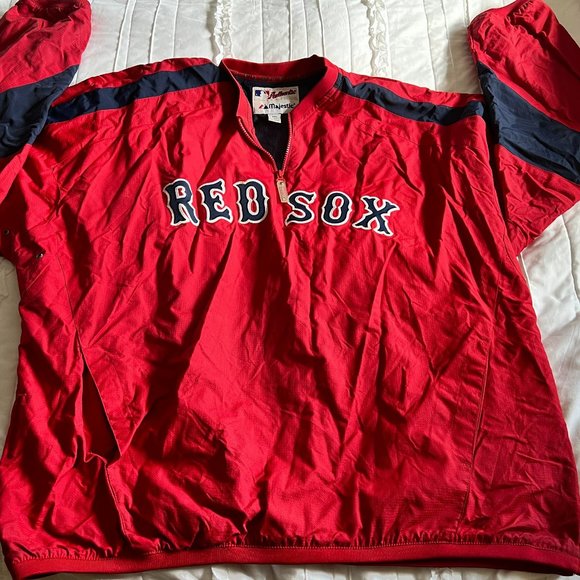 Vintage Authentic Majestic XXL Boston Red Sox Zip Pull Over Jacket - Picture 1 of 15